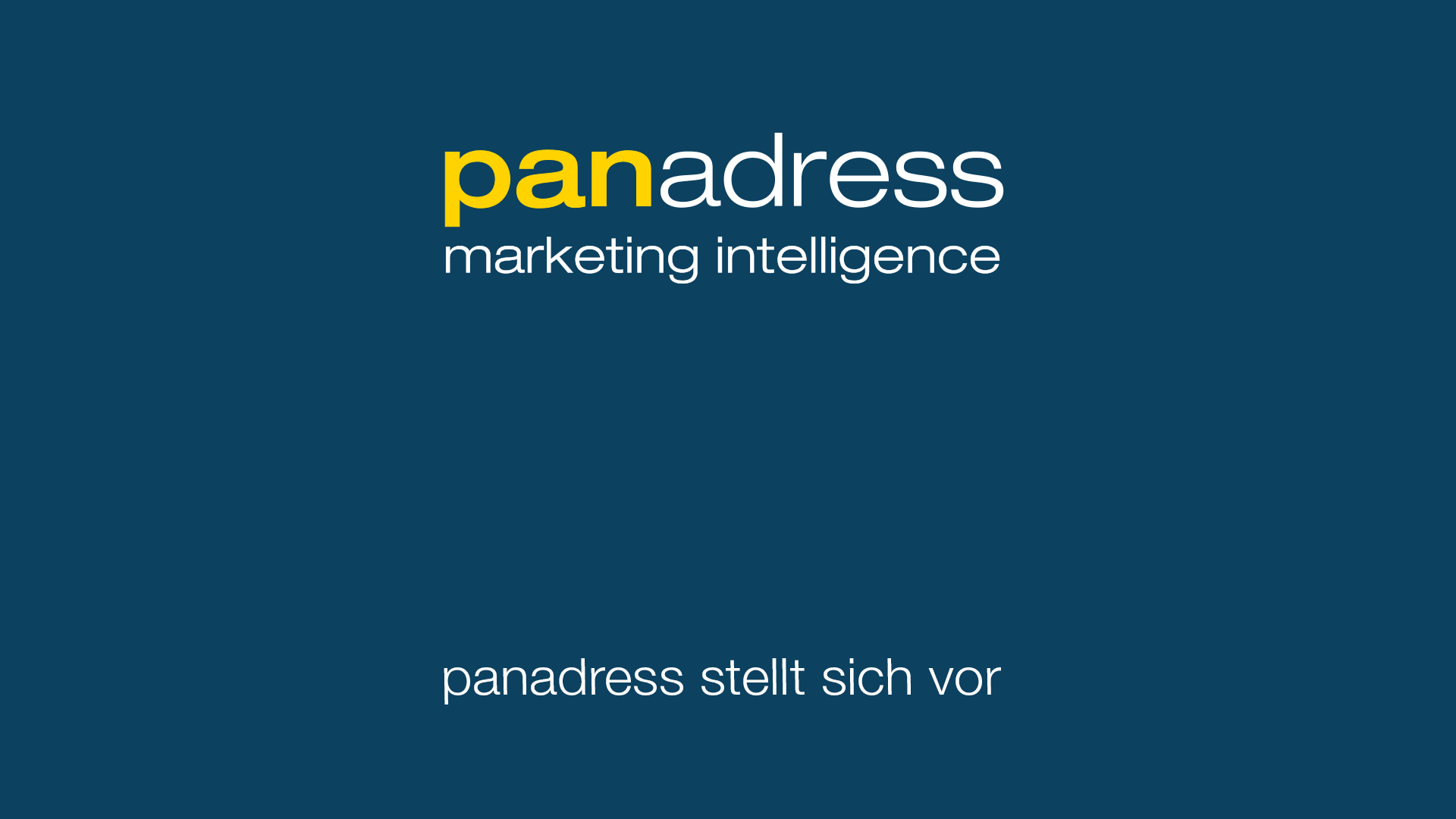 panadress marketing intelligence stellt sich vor